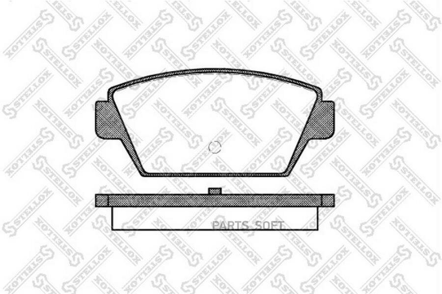 STELLOX 226000SX 226 000-SX_=215 00=FDB507=572159B ! колодки дисковые з.\Mitsubishi Colt 1.6/1.8/Galant 2.0 &16V 88-92