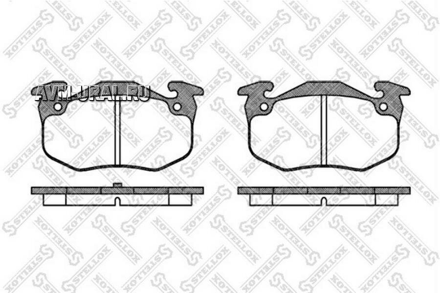 STELLOX 155050SX 155 050-SX_=144 50=571744B=223728 ! колодки дисковые з.\ Peugeot 306 1.8i-2.0i/2.0HDi 93-00