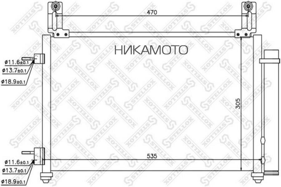 STELLOX 1045611SX радиатор кондиционера! \ Chevrolet Matiz 0.8-1.0 05>