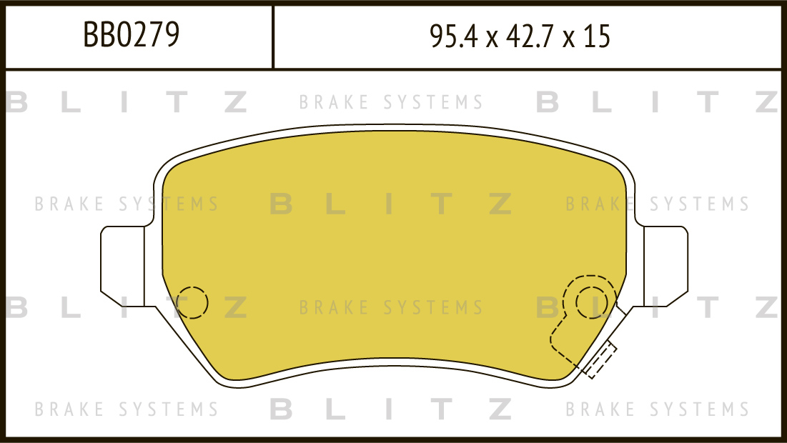 BLITZ BB0279 колодки дисковые задние\ Opel (Опель) astrag 1.8-2.2dt 01-04 / Zafira (Зафира) 2.2i / dti 01