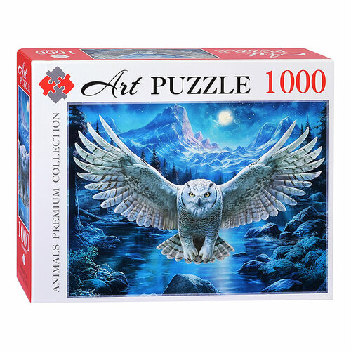 Пазлы 1000 Artpuzzle Полет ночной совы пазлы 1000 artpuzzle котята и щенки в ванной