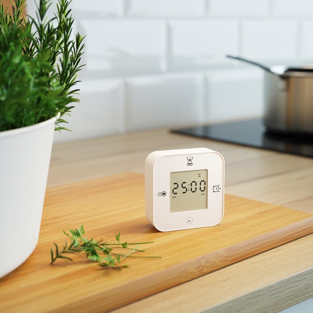 Часы/термометр/будильник/таймер, белый, клоккис икеа, KLOCKIS IKEA - фотография № 3