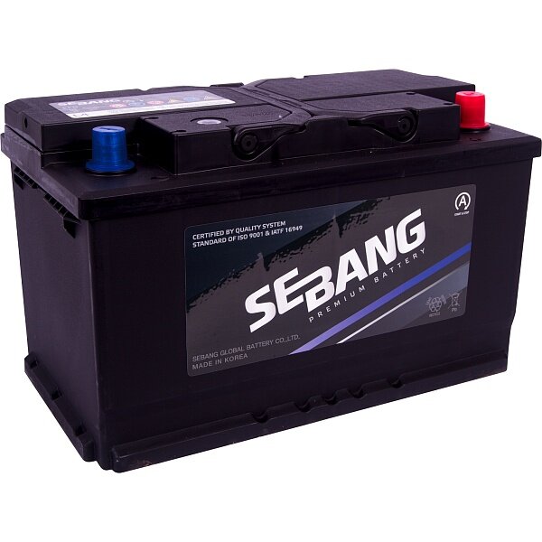 Аккумулятор автомобильный SEBANG AGM L4 80 А/ч ОБР 315x175x190