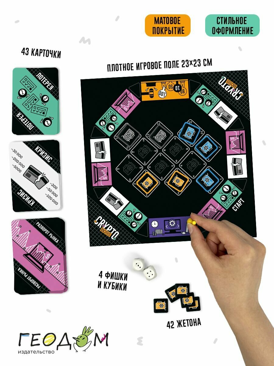 Игра настольная Cryptoboss. Криптобосс Геодом - фото №13