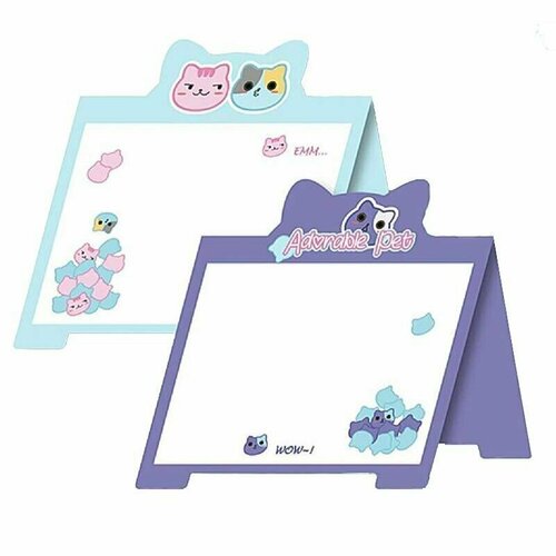 Стикеры M&G Adorable Pet 76x101 мм 2 цвета 1 блок 40 листов, 1773906