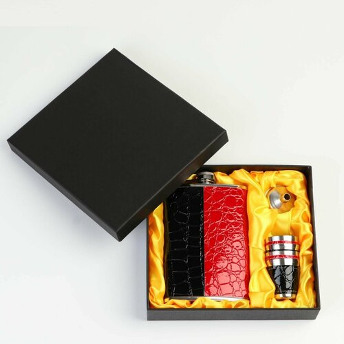 фото Набор подарочный для мужчины, фляжка, воронка и 4 рюмки ma.brand