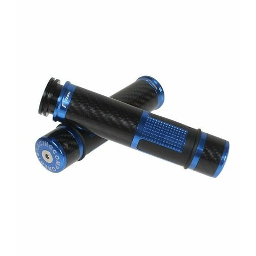 фото Ручки руля rizoma t6010 с грузиками 22 мм, синий