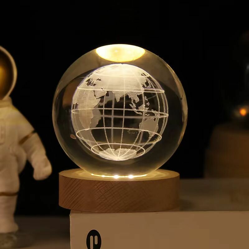 Светильник декоративный "Хрустальный шар" с подсветкой, от USB