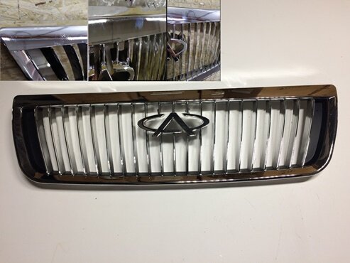 фото Решетка радиатора Chery AMULET хром (A15-8401505BA). Товар уцененный