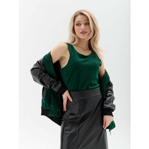 фото Топ boriso, размер 44, зеленый
