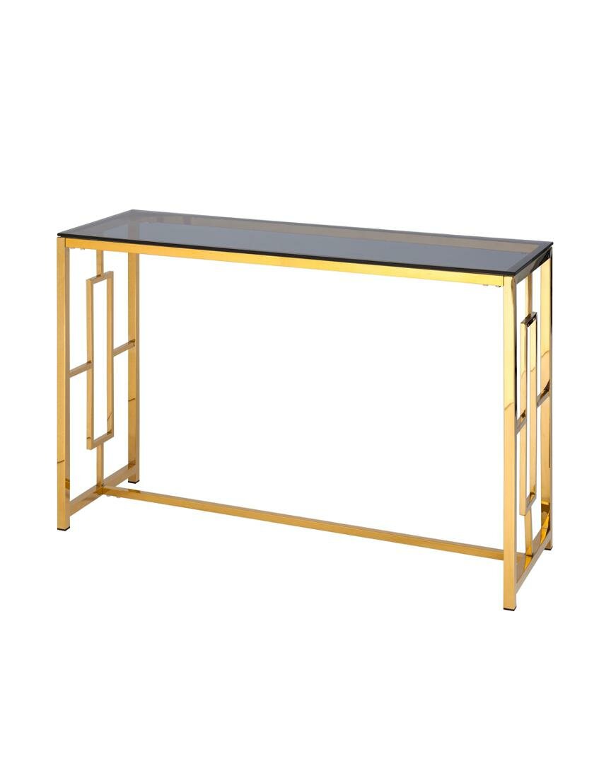 Консоль Stool Group Консоль бруклин 120*40 золото стекло smoke арт. УТ000001498