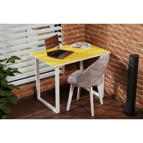 Стол Мэджик-4 HPL Лимонные цветы Кромка Белая 10610₽