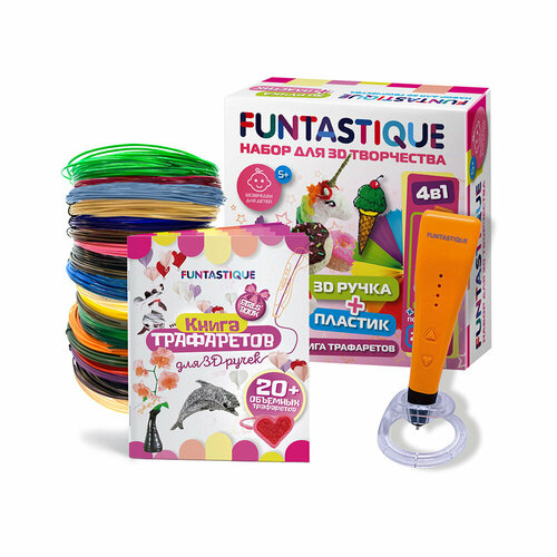 FUNTASTIQUE Набор для 3Д творчества 4в1 FUNTASTIQUE 3 для девочек SET-100598-GIRLS набор для 3д творчества funtastique 4в1 для девочек новогодний