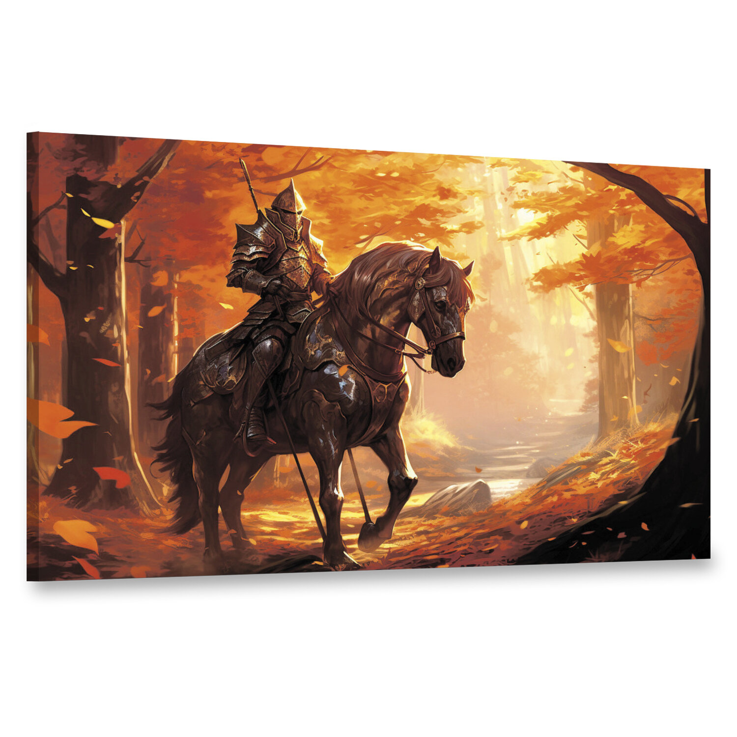 Интерьерная картина 100х60 "Мужчина с лошадью"