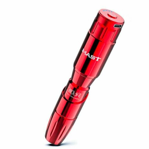 Машинка ручка для тату и перманентного макияжа Mast Tour Mini и Power P112 Red