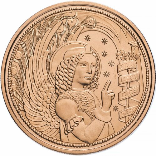 Монета 10 евро Архангел Гавриил. Посланники небес. Австрия 2017 UNC