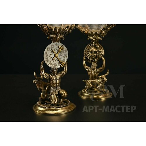 Подарки по Знакам Зодиака Art Master Набор бокалов для вина «Зодиак Телец» (2шт.) в подарочном футляре 450 мл