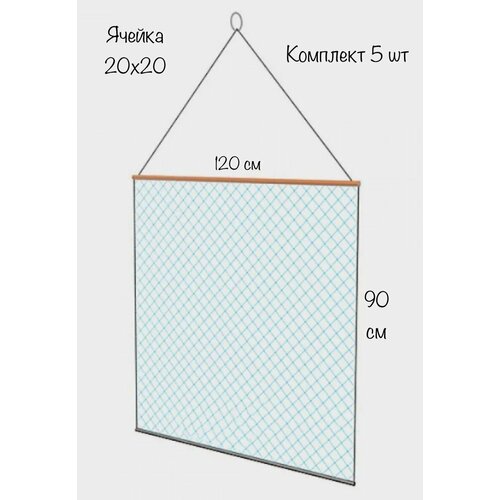 фото Экран-телевизор рыболовный (набор 5 шт) 120cм x 90см , оснащенный , маскировочный, ячейка 20мм fisherman3000