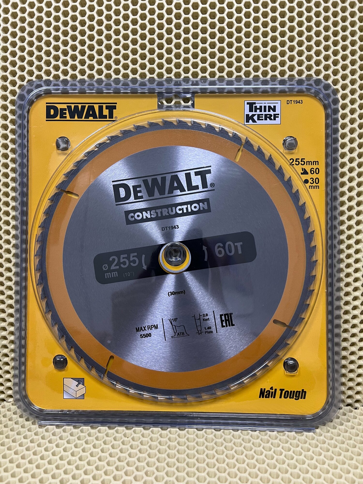 Диск пильный Dewalt Construction 255x30mm60T