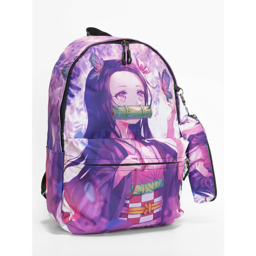 фото Повседневный рюкзак аниме с принтом незуко камадо, истребитель демонов / клинок рассекающий демонов demon slayer