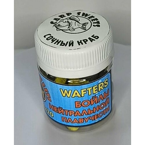 бойлы carp sweets wafters дикий мёд 10х7мм 20гр вафтерсы наживка на карпа бойлы нейтральной плавучести Бойлы CARP SWEETS Wafters сочный краб 14х10мм 20гр/ Вафтерсы / Наживка на карпа / Бойлы нейтральной плавучести