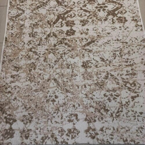 Ковровая дорожка Вэлден Лазурит Vld LZ303_1A3, цвет Бежевый, из нитей Фризе, размер 1,2 м на 3 м, вес 6,48 кг , структура ворса Гладкие