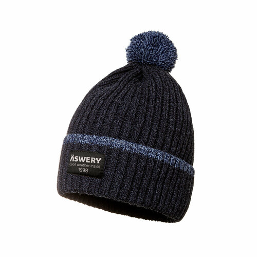 фото Шапка aswery, размер 58, синий