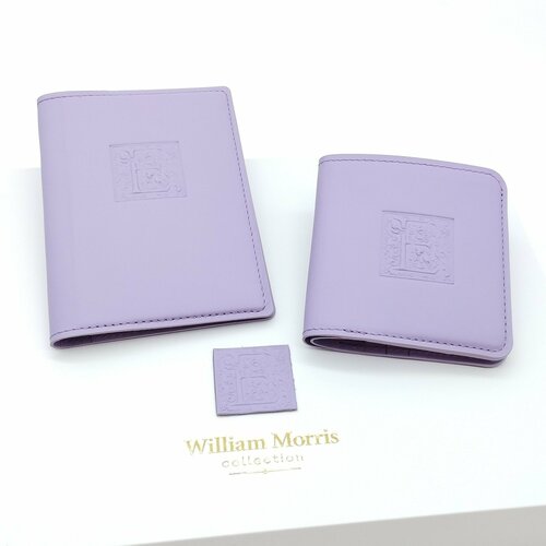 фото Обложка для паспорта william morris, фиолетовый