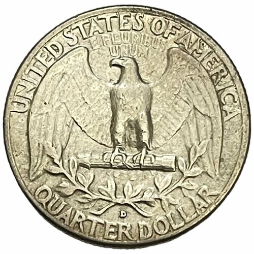 США 25 центов (1/4 доллара) 1961 г. (Quarter, Вашингтон) (D)