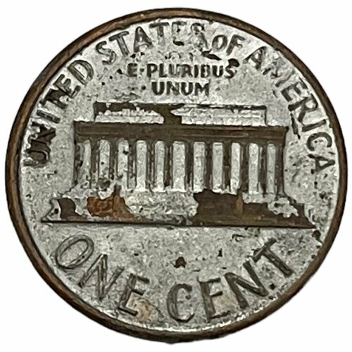 США 1 цент 1987 г. (Memorial Cent, Линкольн) (D) (Zn/Cu)