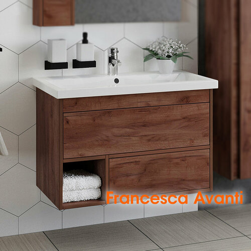 Тумба с раковиной Francesca Avanti Венеция Canada 80 крафт табачный (ум. Сомо80)
