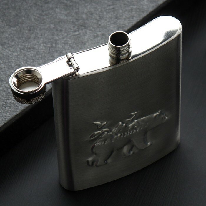 Фляжка «Медведь», 240 мл — фото 1