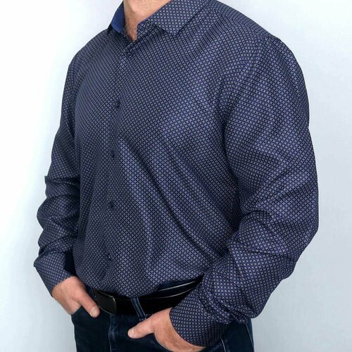 фото Рубашка , размер 6xl, синий alexander matin