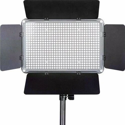 Видеосвет LED-600/ Светодиодная панель со шторками для фотосъемки со штативом 2м/ Видеотехника/ Светодиодная лампа для фото и видео/ LED-свет видеосвет godox sz150r