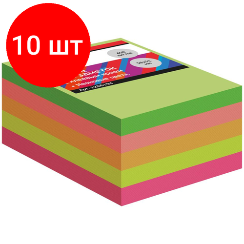 Комплект 10 штук, Стикеры Attache Economy с клеев. краем 38x51 мм, 400 лист, 5 неоновых цв стикеры стикеры attache economy с клеев краем 38x51 мм 400 лист 5 неоновых цв 2 шт