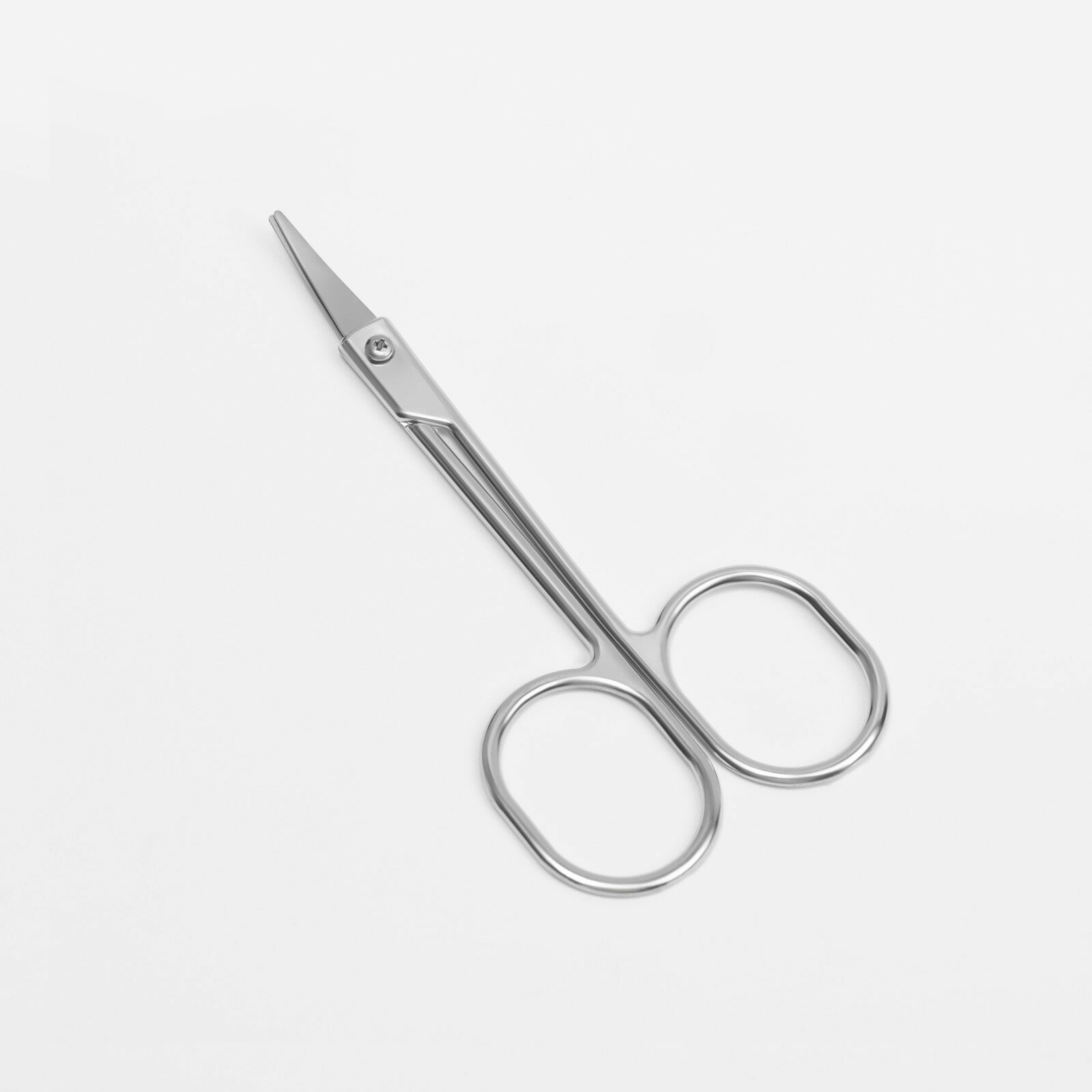 фото Ножницы маникюрные, для кутикулы, загнутые, узкие, 9 см, цвет серебристый