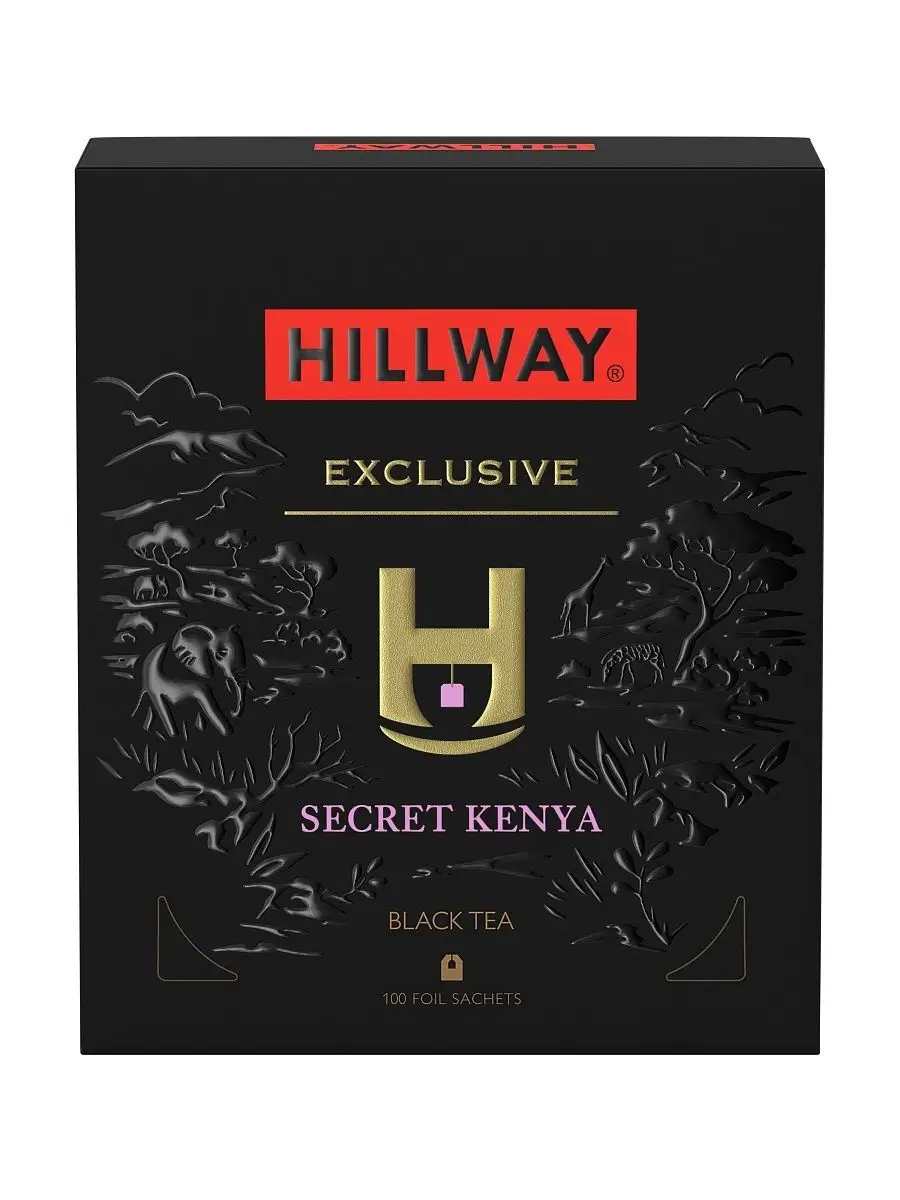 Чай черный Hillway Secret Kenya в пакетиках, 200 г, 100 пак.