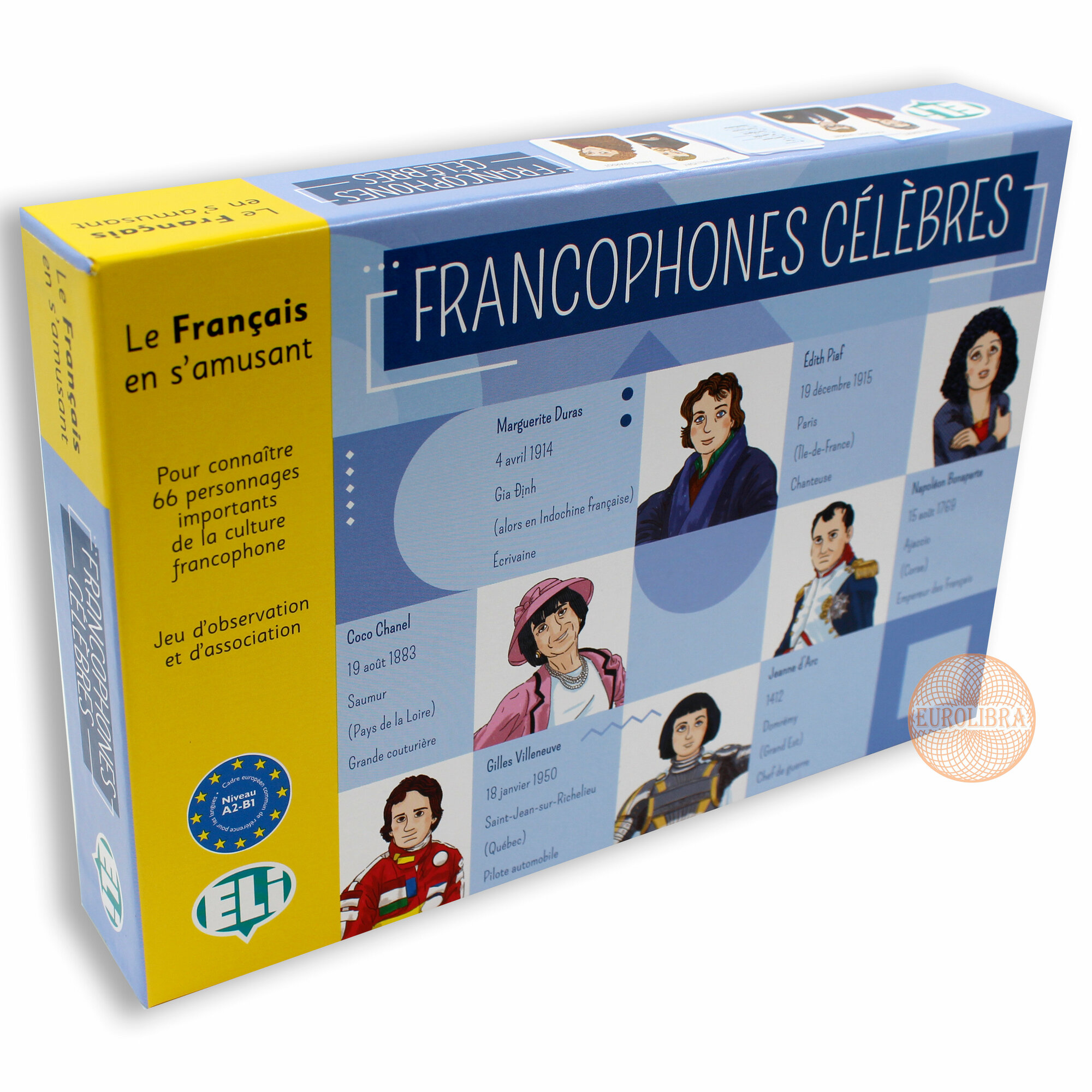 FRANCOPHONES CELEBRES (A2-B1) / Обучающая игра на французском языке "Известные французы"
