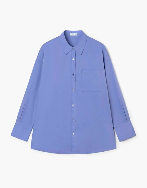 Рубашка  Gloria Jeans, размер XXS/158-XL/170, голубой, синий