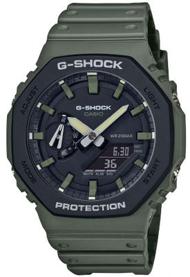 Наручные часы CASIO G-Shock GA-2110SU-3A, серый, черный