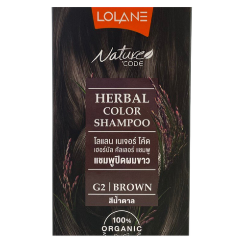 Шампунь оттеночный Lolane Nature Code G02 Коричневый травяной 678₽