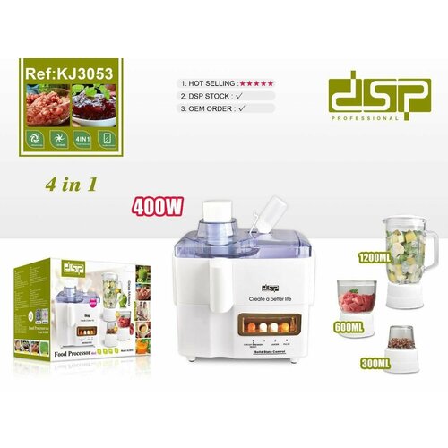 Профессиональный кухонный комбайн 4в1 мощностью 400Вт 600000₽