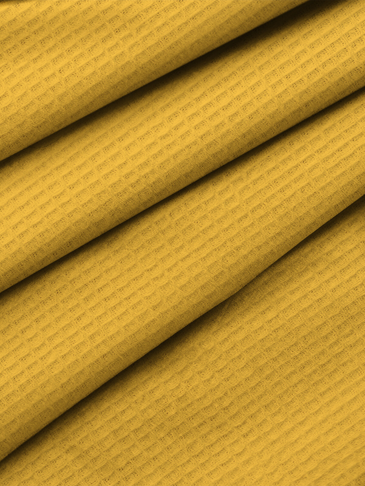 Полотенце вафельное пляжное 90х150 "Унисон" рис 30004-16 Basic желтый - фотография № 9