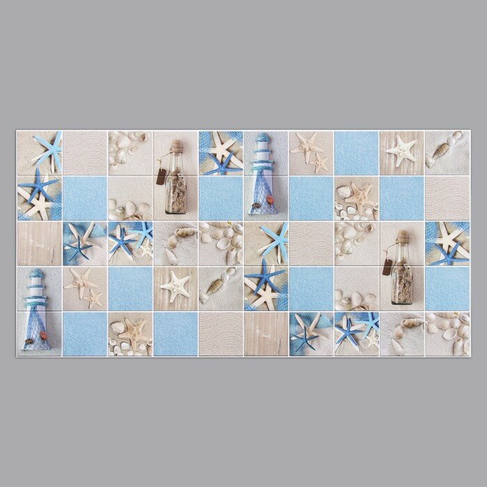 фото Панель ПВХ кафельная плитка Пляж 485х960 9926670