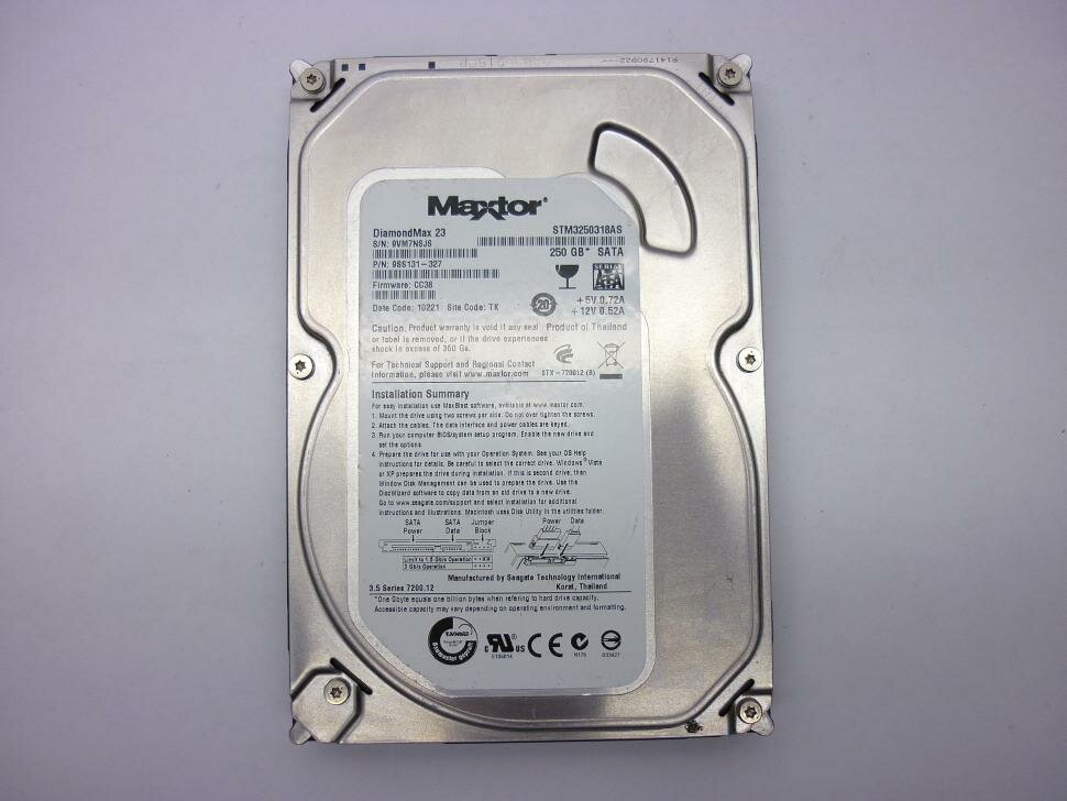 Жесткий диск 3.5" SATA 250GB Maxtor DiamondMax 23