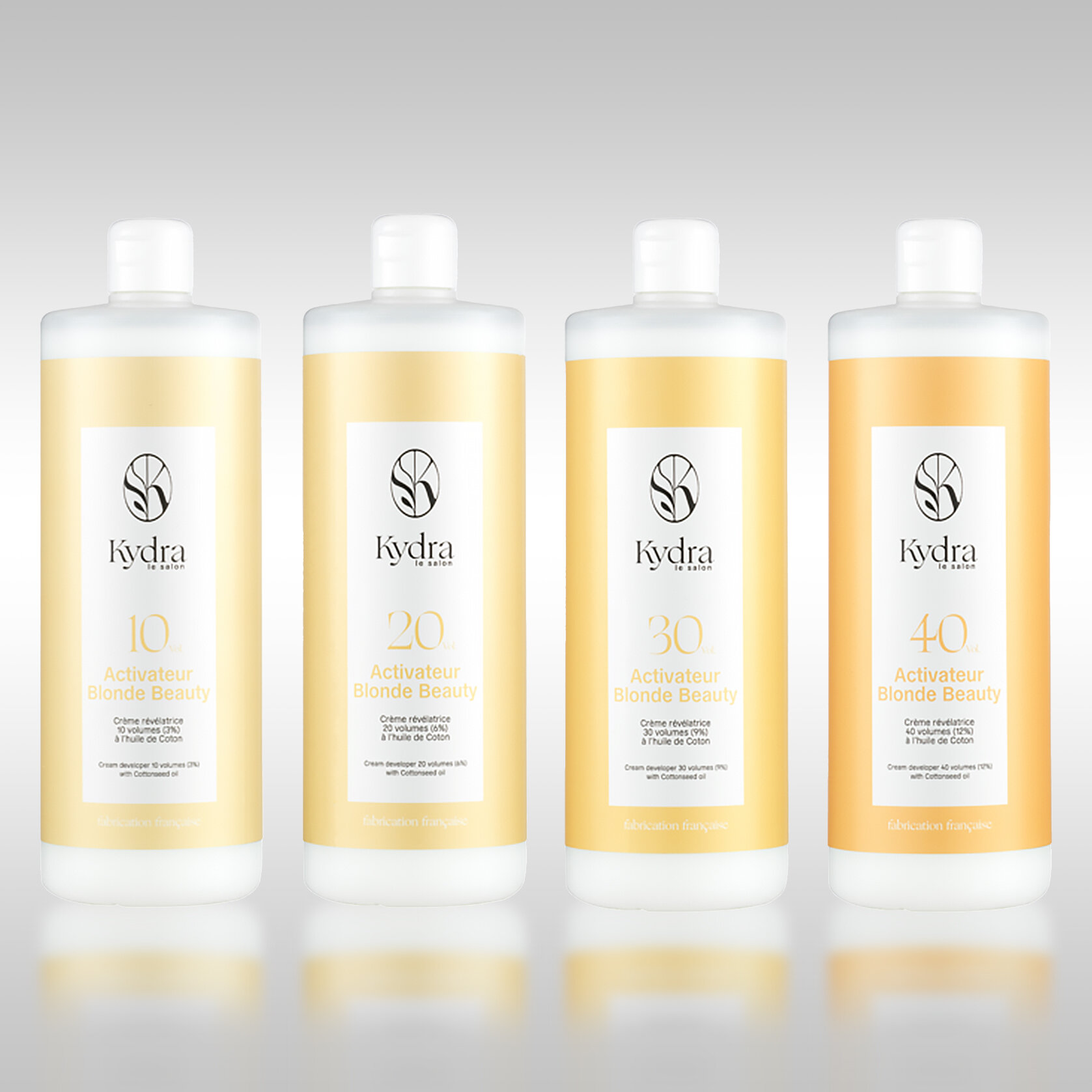 Крем-оксидант с хлопковым маслом Blonde Beauty Activateur Cream Developer 30 vol (9%) (kbb030v, 1000 мл) Kydra - фото №4