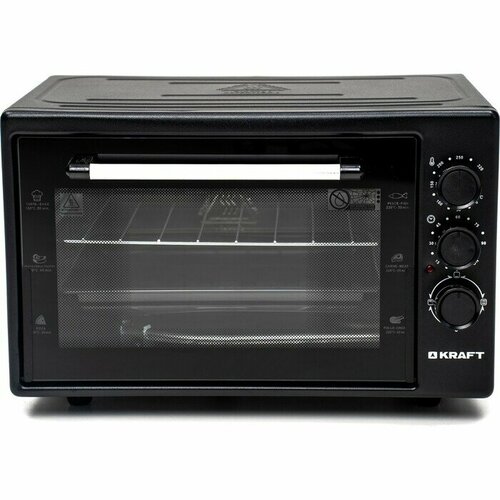 Мини-печь Kraft KF-MO 4500 BL мини печь kraft kf mo 4500 bl черный