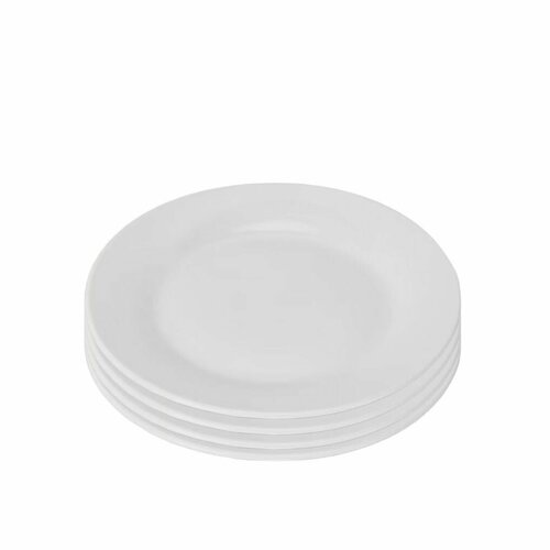 Тарелки белые фарфоровые Classic 24 см 4 шт