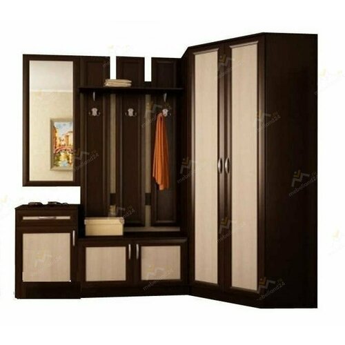 Прихожая Шах - 1 фабрика «Мебель Лэнд 24» ШxГxВ 210x40x230