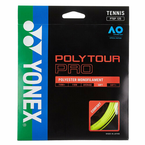 Струна для тенниса Yonex 12m PolyTour Pro, Yellow, 1.20